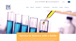 Desktop Screenshot of precision-scientific.com